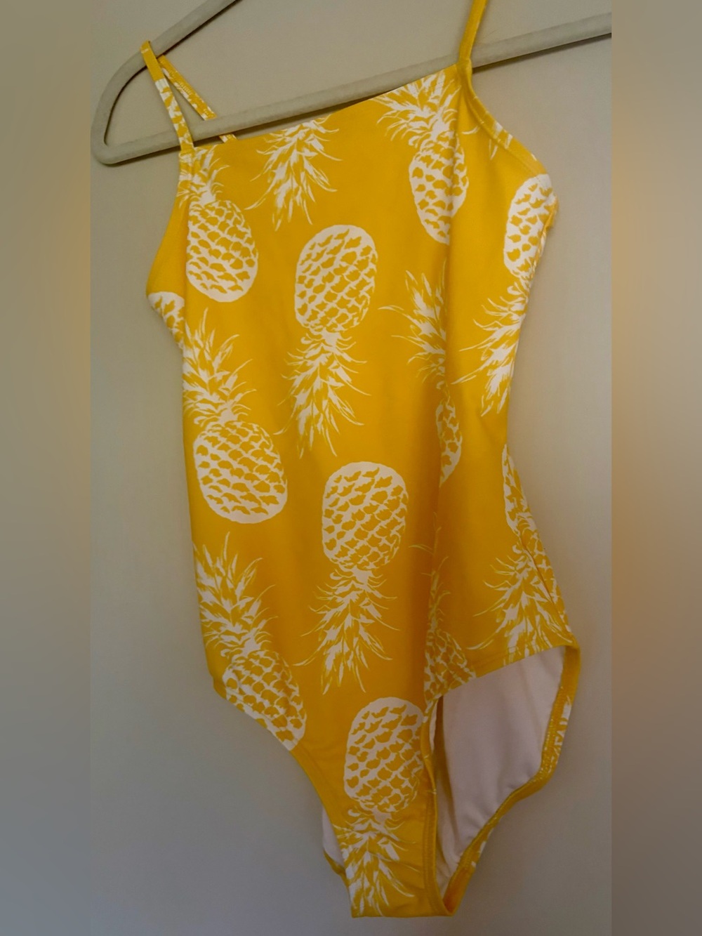 Old Navy Yellow Pineapple Print One-Piece Swimsuit